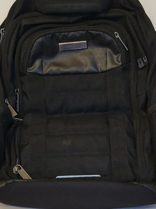 Samsonite Black Polyester Padded Laptop Backpack 15