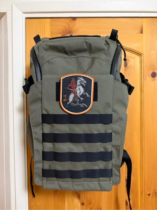 Mystery Ranch Dragon 2.0  Green MOLLE Backpack with waist belt. IYKYK…