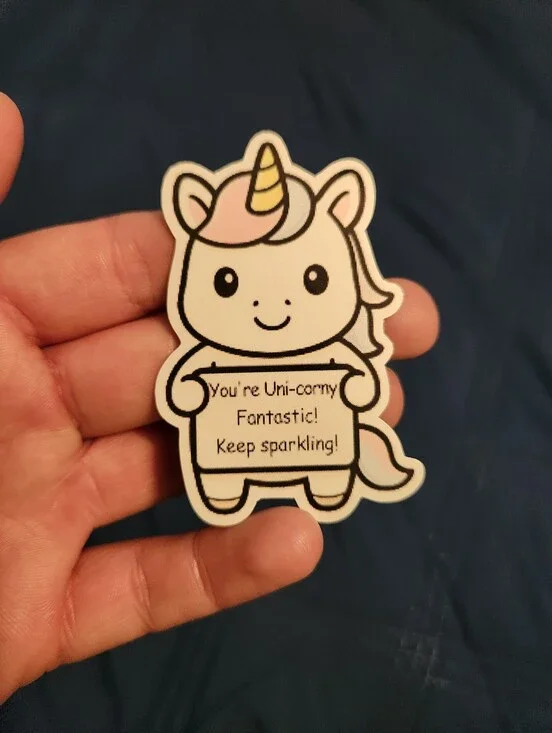 🎉 Unicorn Positive Saying Magnet