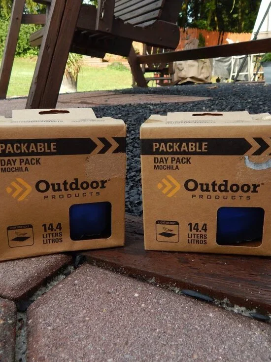 Outdoor Products Packable Day Pack Back Pack Lot of 2 NEW