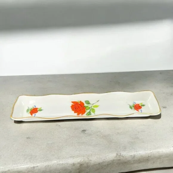 VTG Kenall Staffordshire Fine Bone China Olive Tray Porcelain Made In England‎