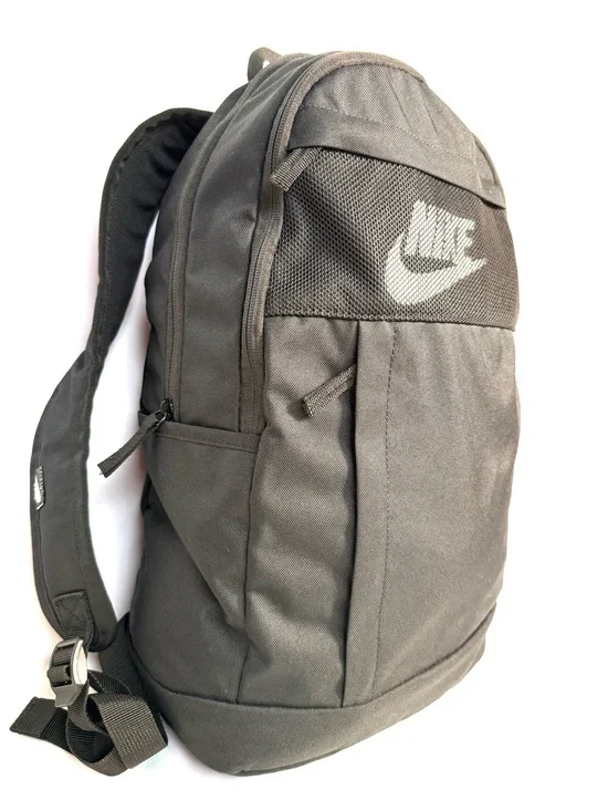 Nike Black Backpack Mesh Logo School Travel Laptop Book Bag Unisex
