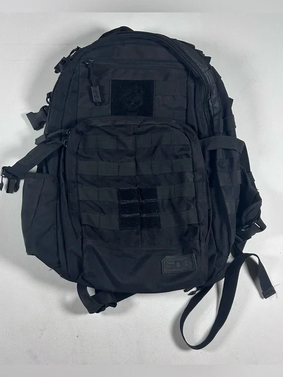 SOG Tactical Black Backpack Ninja Day Pack Storage Bugout Military