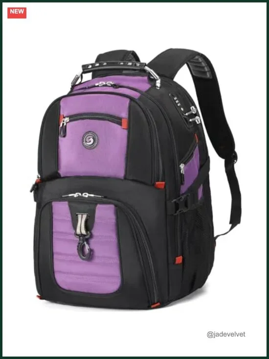 50L Travel Laptop Backpack with Combination Lock for 17in Laptops