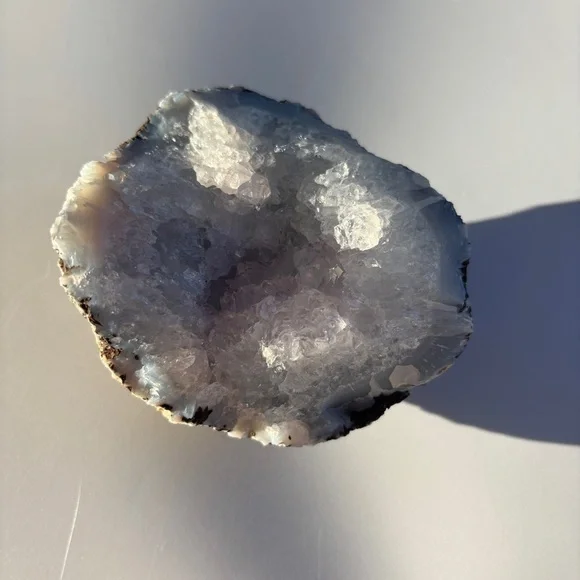 Natural Amethyst & Quartz Geode Half | Raw Crystal Cluster