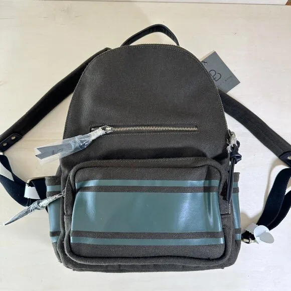 NWT Porter + Bond Otis Wool Backpack Olive Drab Green Men's Back to‎ School