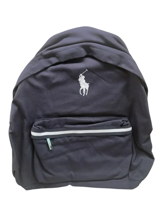 Ralph Lauren Navy Backpack Large Pony Logo Fragrance Promo Bag 13X18
