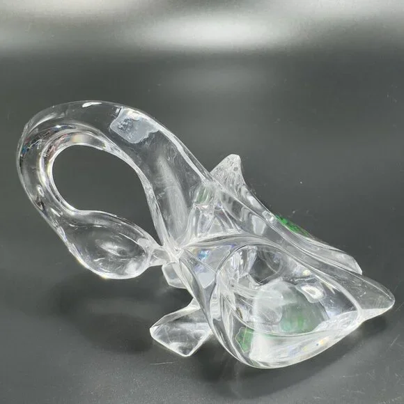 Kristal Color Clear‎ Lead Crystal Glass Made in Italy Swan Duck Bird Paperweight