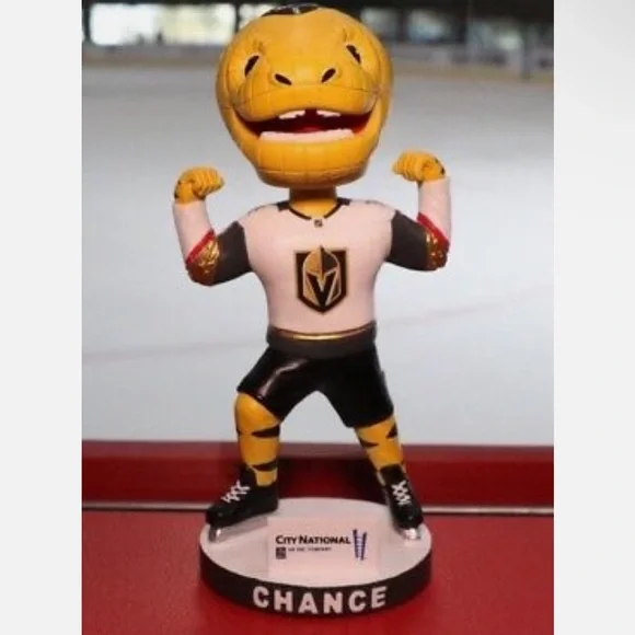 LAS VEGAS GOLDEN KNIGHTS CHANCE BOBBLEHEAD SGA MASCOT 2018 INAUGURAL SEASON