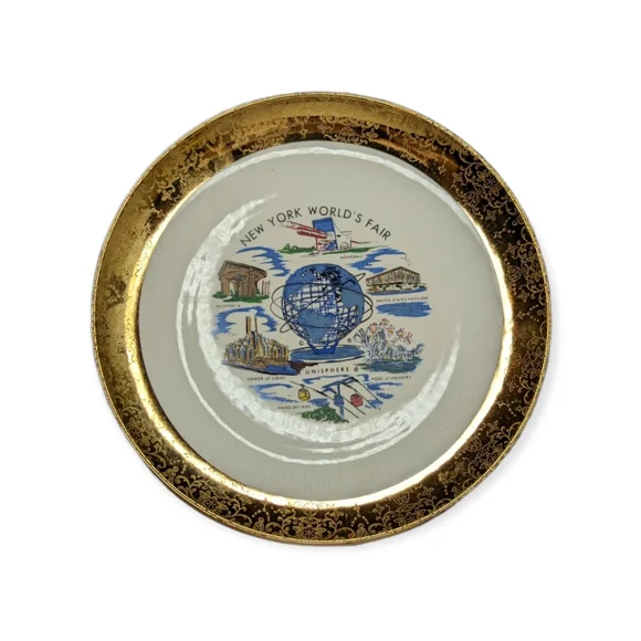 Vintage 1961 New York World's Fair Plate