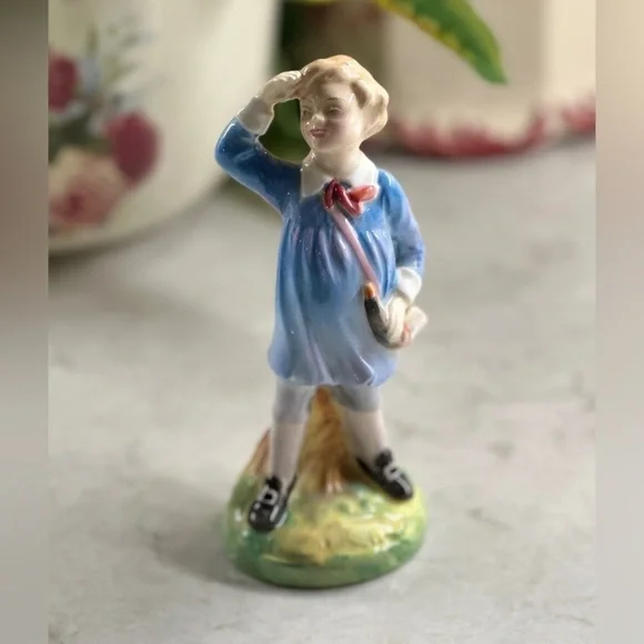 ROYAL DOULTON, HN2062, “LITTLE BOY BLUE” FIGURINE, LIMITED EDITION. 5 1/2” TALL.