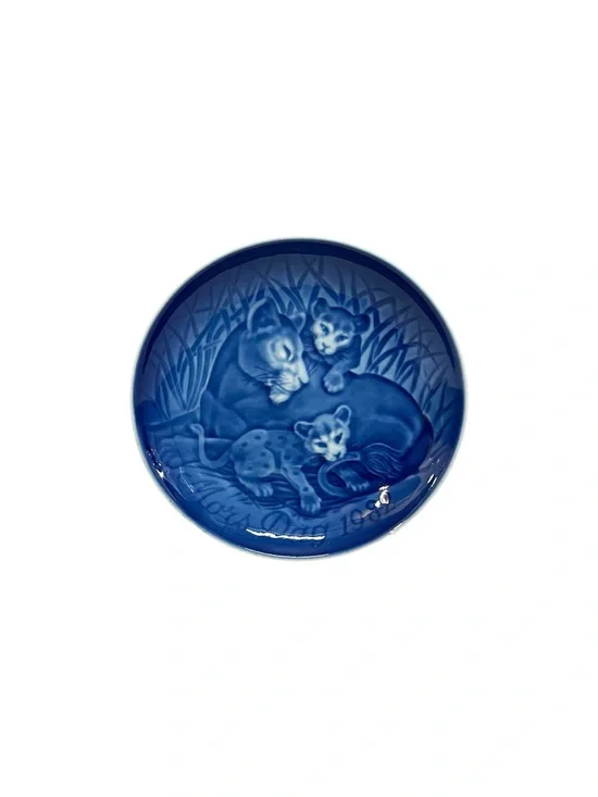 Vintage Bing & Grondahl 1982 Mother’s Day Mors Dag Plate 6” Lioness W/ Cubs