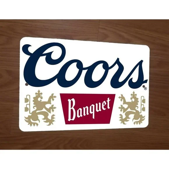 Coors Banquet Beer 8x12 Metal Wall‎ Bar Sign