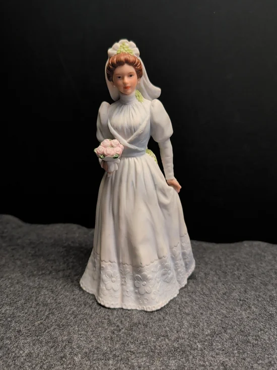 Vintage Home interiors Porcelain Bride Wedding Figurine #1480