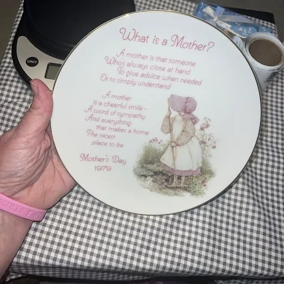 Vintage Holly Hobbie Plate What is a Mother! Mother’s Day 1979