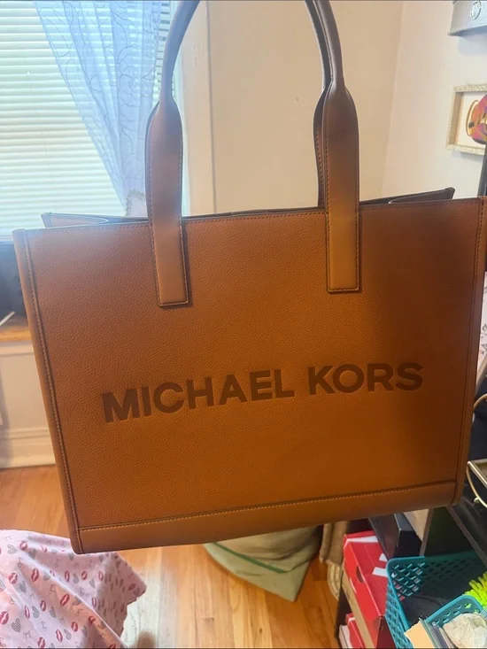 Michael Kors Cognac Pebble Leather Tote