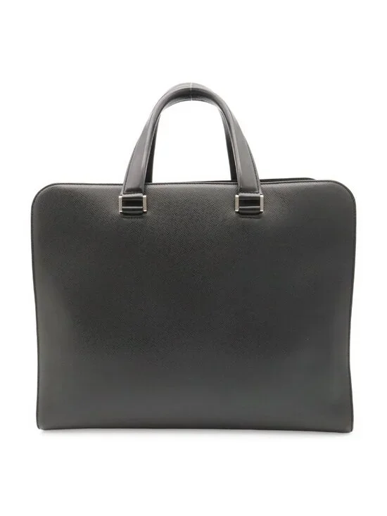 Louis Vuitton Taiga Nevski Business Briefcase Document Purse Ardoise Black