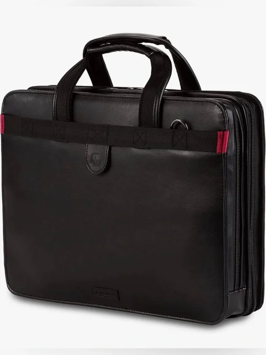 Wenger Luggage Proxy Zippered Laptop Presentation Padfolio, Black, 14-inch