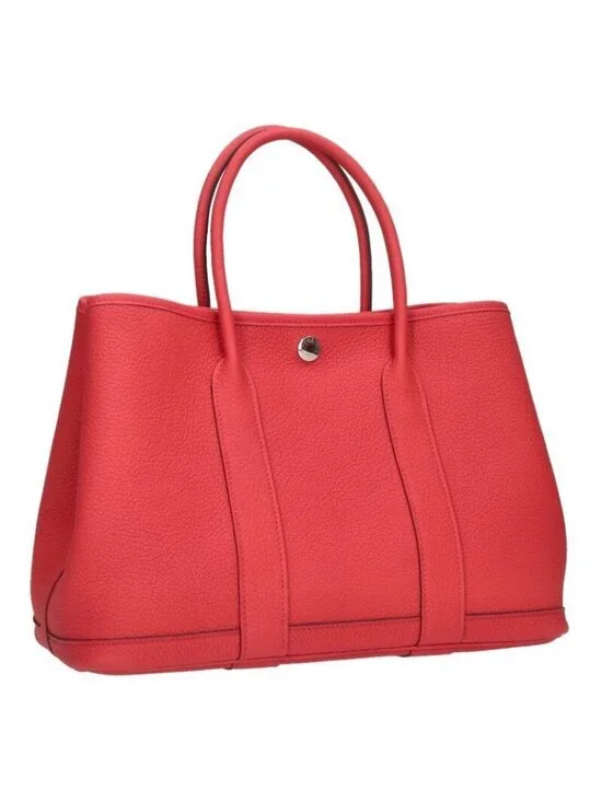 Hermes Garden Party TPM Bougainvillea Leather Handbag