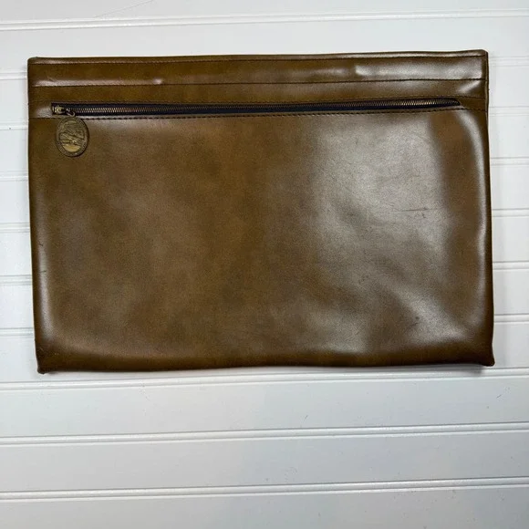 Vtg Hazel McDonnell Douglas Astronautics Co Leather Portfolio Case Document Bag