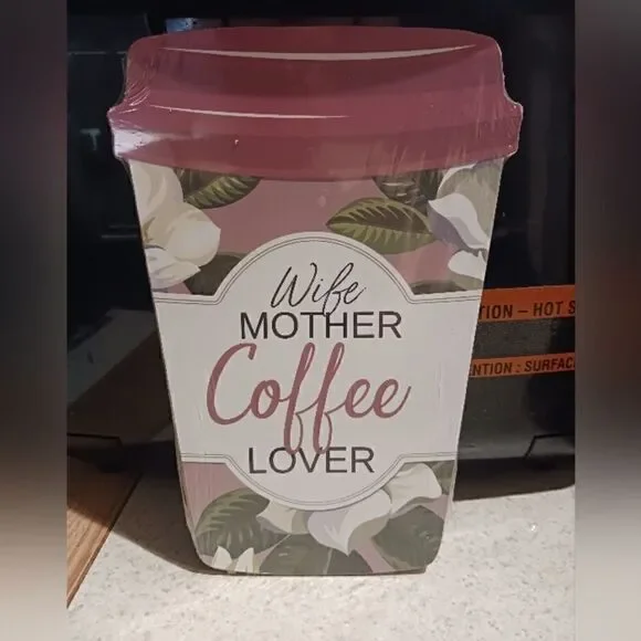 3 for 26 - NEW Wife, Mother, Coffee Lover Home Decor Frame