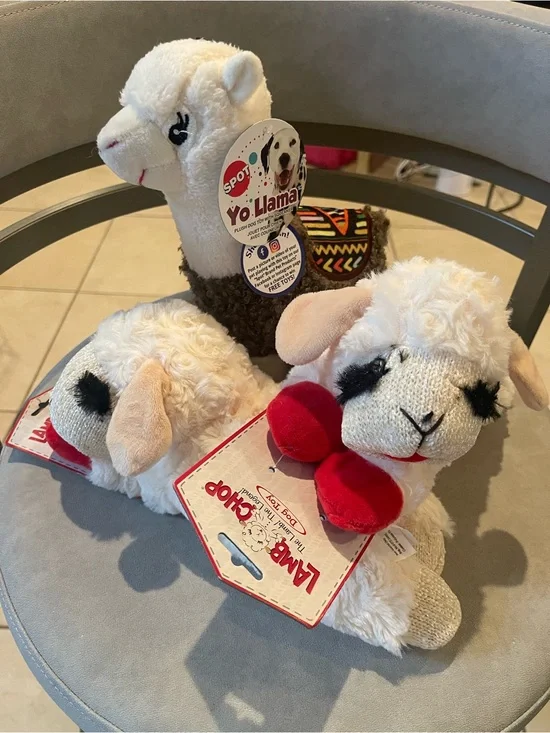 Plush Decor Toy - White and Brown