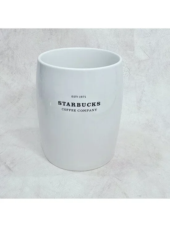 Starbucks Coffee Co 48oz Canister Ceramic‎ Farmhouse Minimalist No Lid