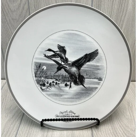 Abercrombie & Fitch Limoges France 1962 Federal Duck Stamp Collector Plate 11.5