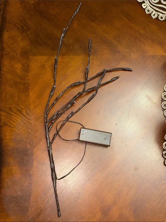 Brown LED Twig Branch with Battery Pack