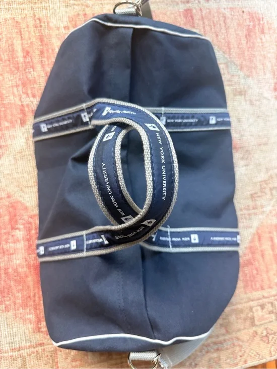 NYU Navy Canvas Duffel Bag