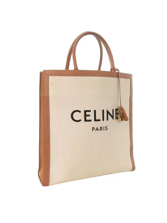 Celine Vertical Kabbalah Canvas Tote