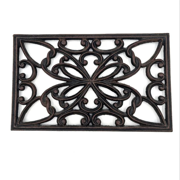 Rectangular Trivit With Detailed Pattern.