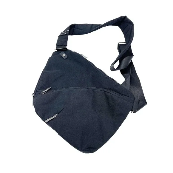 Travel Bag/Purse; Lay Flat Crossbody Bag; Adjustable;Black; ANTI-THEFT  Security