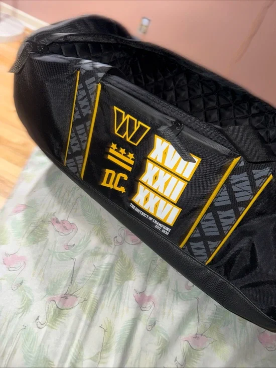 DC Black and Yellow Duffel Bag