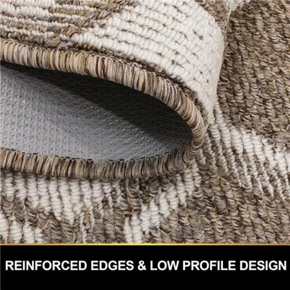 Indoor Door Mat, Front Back Door Mats Non-Slip Entryway Rug, 32X48 Inches Brown