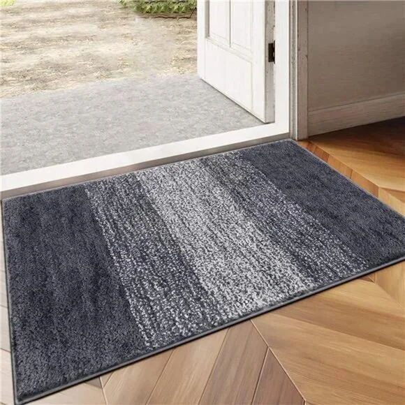 Indoor Doormat Entryway Door Rug, Non Slip Absorbent Mud Trapper Mats (24