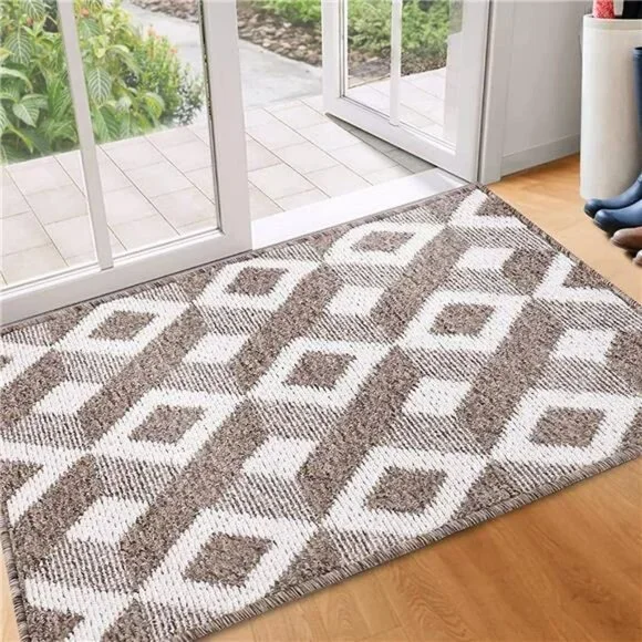 Door Mat, Front Indoor Doormat TPR Backing Non Slip Entry Rug