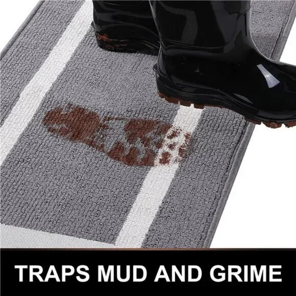 Indoor Door Mat, 20x32, Non-Slip Absorbent Resist Dirt Entrance Rug