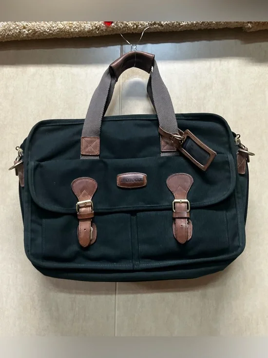 Vintage Laptop Briefcase Messenger Bag