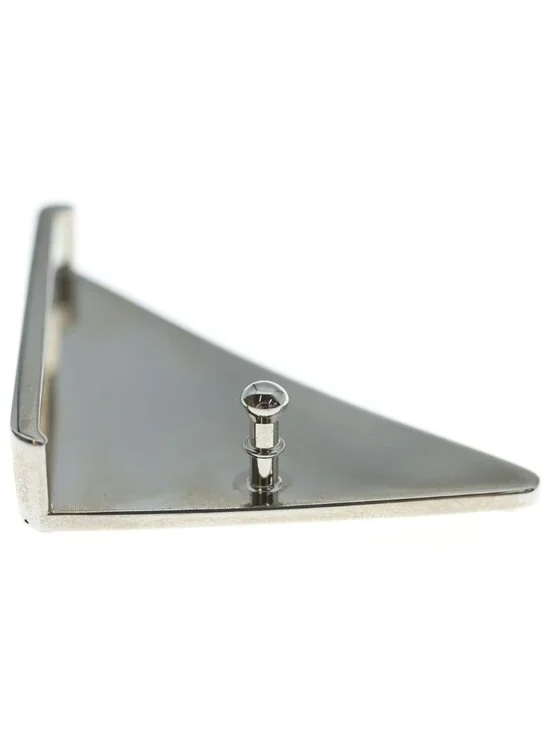 Prada Triangle Logo Metal Belt Buckle Yellow