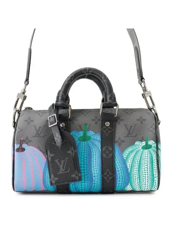 Louis Vuitton Handbag Monogram Eclipse Reverse LV Yk Keepall Bandouliere 25