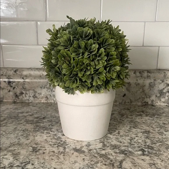Hobby Lobby Green Faux Boxwood Topiary in White Planter