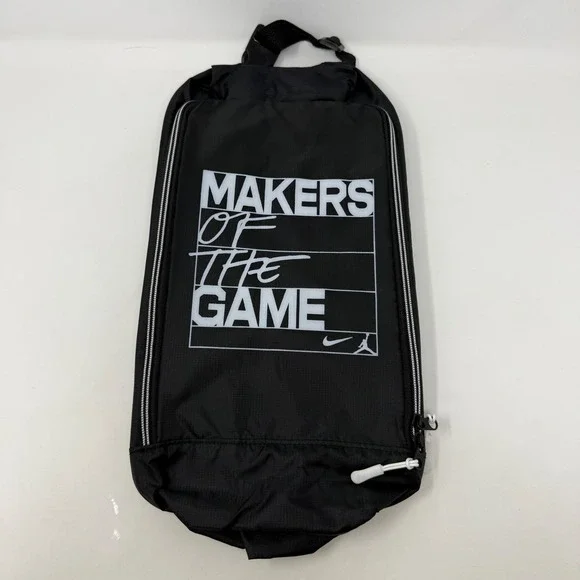 Rare Nike Jordan Makers of the Game Black Shoe Bag Sneaker Carrier Travel Case