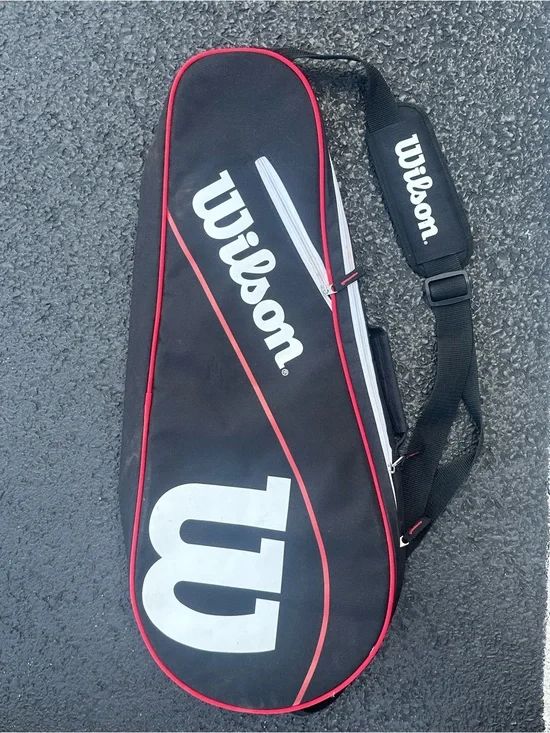 Wilson Black and Red Duffel Tennis Racket Bag New Condition