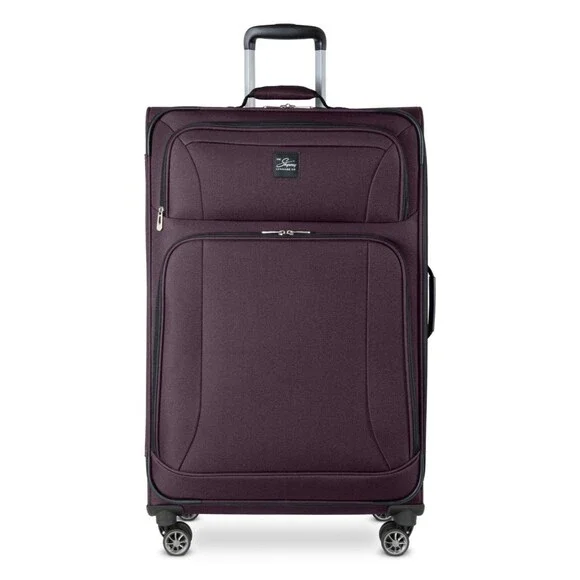 Skyway Epic Large Check-in Spinner Softside purple Suitcase luggage