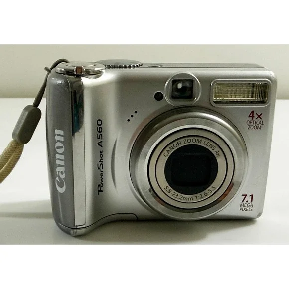 Canon PowerShot A560 Digital Camera Silver 7.1MP 4x Zoom PC1229
