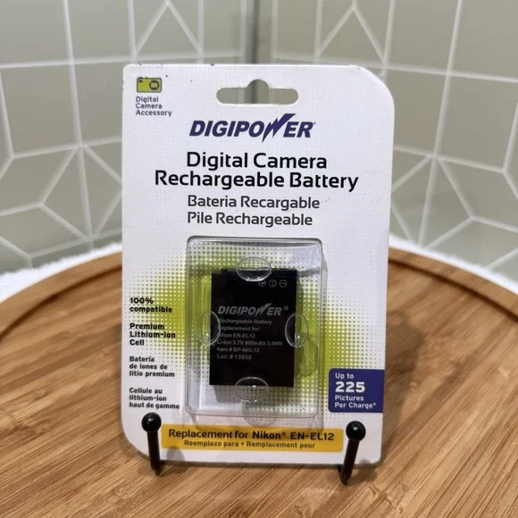 DigiPower Digital Camera‎ Rechargeable Battery For Nikon EN-EL12 New In Box
