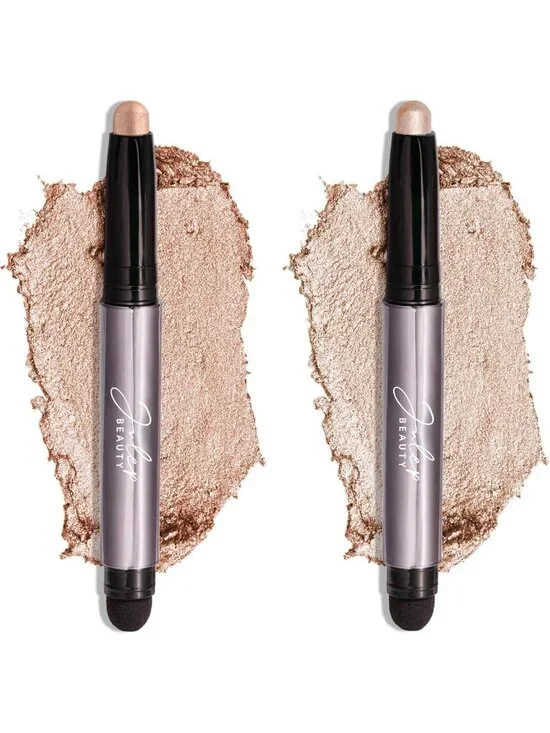 Waterproof Crème-to-Powder Eyeshadow Stick Duo - Long-Lasting, Easy Apply