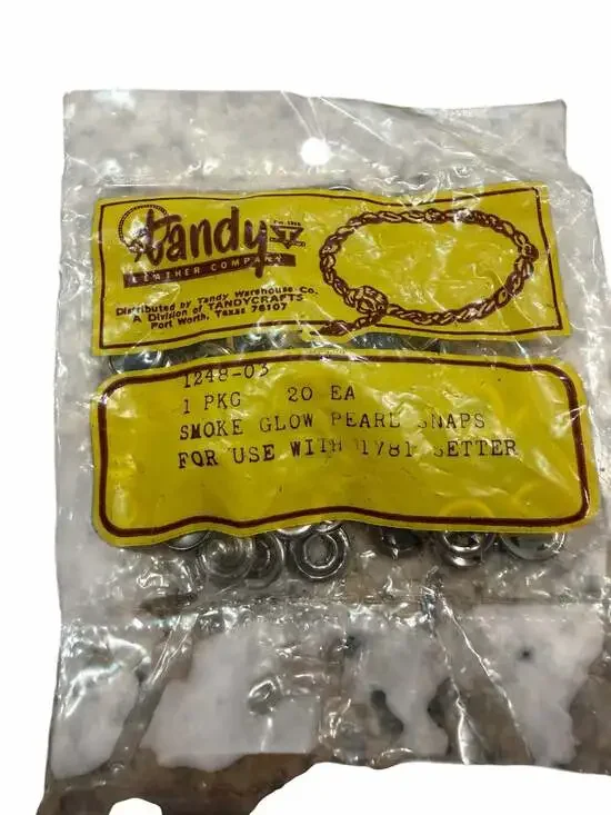 Tandy Leather Company Purple Smoke Glow Pearl Snaps 1248-03, 20 Count
