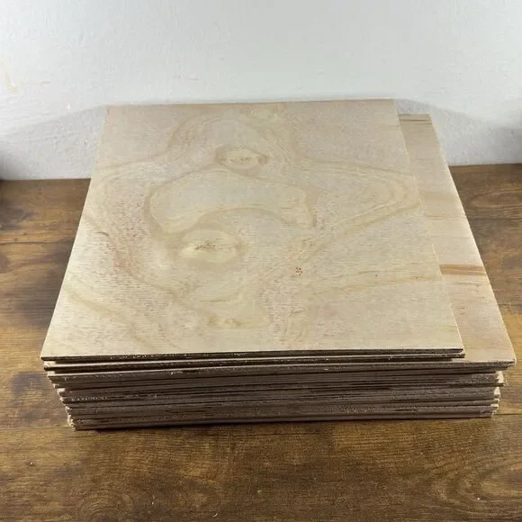 15 5mm Baltic Birch Plywood Baltic Wood Birch Sheet 12x12 12x10.5 Laser Cutting